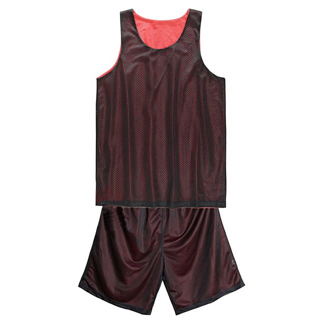TOPTIE Reversible Mesh Basketball Clothes Set Jersey and Shorts For Adult