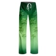 thumbnail image 3 of Fgvctg Womens Pajama Pants St. Patrick's Day Comfy Sleepwear Wide Leg Pajama Shamrock Clover Graphic High Waisted Pjs Pants Plus Size Spring Drawstring Lounge Pants with Pockets Fluorescent Green S, 3 of 6