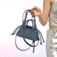 thumbnail image 3 of Nuevo estilo de bolso de mano de imitación de PU sólido con cordón, superventas de 2024, bolso de mujer sexy a la moda, tendencia juvenil, lindo mini bolso cruzado, 3 of 4