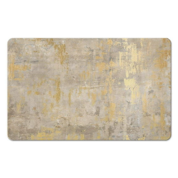 Modern Abstract Gray Runner Rug, 20x32 inch - Soft, Non-Slip, Low Pile, Washable Bathroom Carpet for Laundry Room, Entryway, Kitchen, Hallway, Doorway, and Bedroom