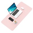thumbnail image 2 of BOSOBO Desk Pad, 30" x 14" PU Leather Desk Mat, XL Extended Mouse Pad, Waterproof Desk Blotter Protector, Ultra Thin Large Laptop Keyboard Mat, Non-Slip Desk Writing Pad for Office Home, Pink, 2 of 7