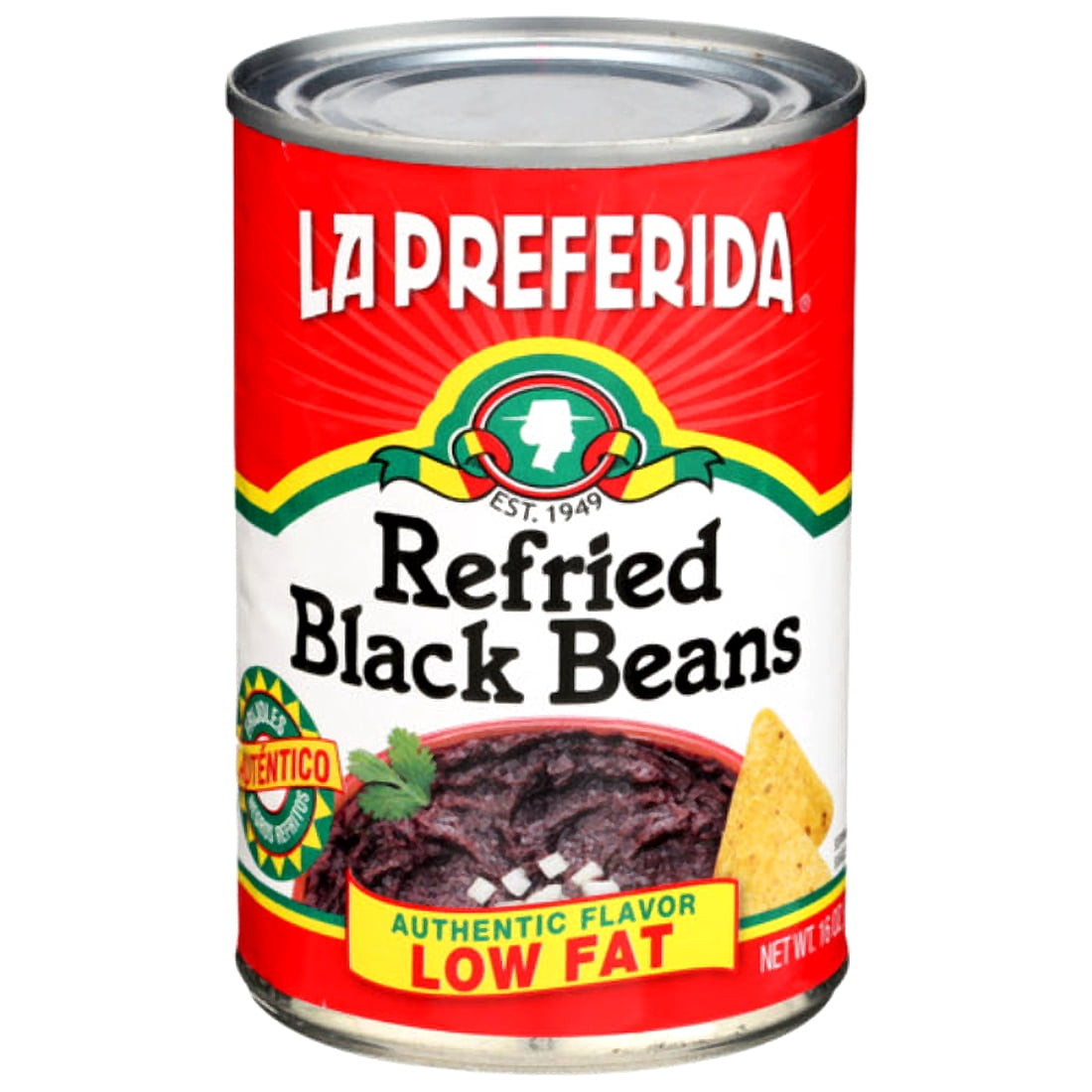 (3 pack) La Preferida Refried Black Beans, 16 Oz