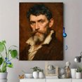 thumbnail image 4 of Antique Gentleman Portrait Canvas Print, Vintage Moody Rustic Fine Art, Classic Wall Decor, 4 of 8