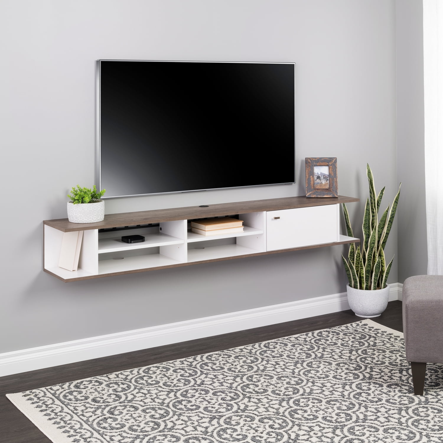 Details about   Entertainment Center Tv Media Stand Flat Panel Holder Console Table 3 Cube Shelf 