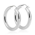 thumbnail image 5 of Lancharmed Silver Plated Cute Earrings,Hollow Tube Circles Earring Valentine'S Day Gift, 5 of 8