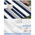 thumbnail image 6 of Navy Blue White Striped Beach Towels Oversized Super Absorbent,Grey Farmhouse Stripe Abstract Art Lightweight Bath Towel Quick Dry Sets For Bathroom/Pool/Rv Camping/Beach Play/Gym Room/Picnic 30"x60", 6 of 8