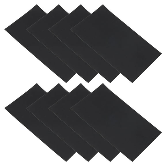 Uxcell Down Jacket Repair Patch 6" x 10", 8 Pack Self Adhesive Nylon Fabric Patch for Tent Clothes, Black