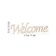 thumbnail image 2 of Letrero decorativo de madera con palabras impresas "Bienvenido" para colgar en la pared o en la puerta (11 x 3 x 0,2 cm), 2 of 7