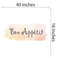 thumbnail image 4 of Sign Wall Decals for Family Kitchen - Enjoy Your Meal Sign Food DIY & Creativity Boy Girl Bedroom Wall Sticker - Size: 40 In x 16 In, 4 of 5