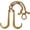 Gold + Steel#05, variant on Tow Chain 5/16 x 6 G70 with 15 Long Shank J Hook, RTJ Cluster Hook & Grab Hook - 4700 lbs WLL Transport Truck Chain for Car Wrecker Recovery - Towing Equipment 2pcs