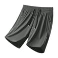 thumbnail image 4 of DDAPJ pyju Mens Nylon Workout Shorts Quick Dry Athletic Running Shorts Drawstring Elastic Waist Comfy Jogging Gym Sweat Shorts with Pockets Army Green XXL, 4 of 7
