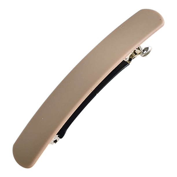 Pinzas para el cabello para mujer, pasadores franceses mate para cabello fino y fino, accesorios para el cabello con pinza plana, no se resbalan (caqui)