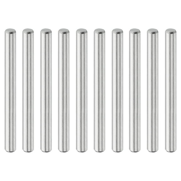 Uxcell 10 Pcs 5 mm x 55 mm Dowel Pins, 316L Stainless Steel Cylindrical Dowel Pins Shelf Support Peg Pin Rod Fasten Elements Metal Shelf Pegs Silver Tone