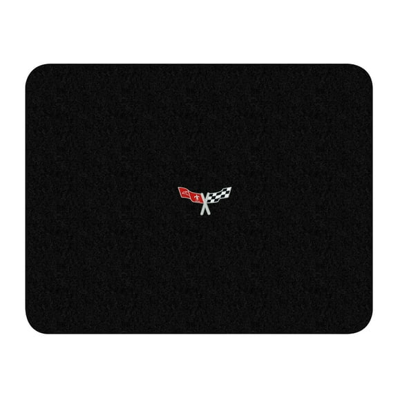 Lloyd Mats LogoMat Custom-Fit Deck Carpet Floor Mats for 1977-1979 Chevrolet Corvette, Black