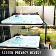 thumbnail image 4 of VEVOR Beige Retractable 63''236'' Awnig-Rugged Full Aluminum Rust-Proof; Patio Sunshine Screen; Privacy Divider; Wind Screen. Longer Service Life, Suitable for Courtyard, Roof Terraces and Pools, 4 of 9