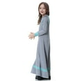 thumbnail image 6 of shqvo Girls Dress Long Sleeves Indonesia Clothing Arab Dress Soft Full Length Robe Burka Arab Prayer Dress Long Length Ramadan Clothes, 6 of 8