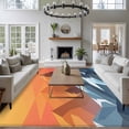 thumbnail image 4 of 5x8 Washable Area Rug, Abstract Mountain Non-Slip Large Rectangle Rug for Living Room Dining Room, Blue Navy Forest Tree Sunset Modern Indoor Floor Mat for Home Decor, 4 of 9