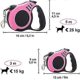 thumbnail image 2 of Retractable dog leash - for medium and large dogs - non-slip handle with brake and locking button, 2 of 5