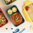 thumbnail image 4 of TIMIFIS Bento Box School Supplies Stainless Steel Double-Layer Thermal Insulation Lunch Box With Tableware, 4 of 7