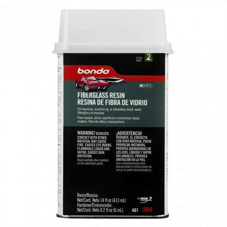 Bondo 401 Fiberglass Resin with Hardener, 1 Pt, Each