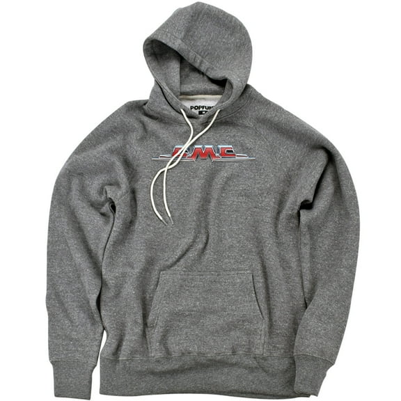 Gmc Chrome Logo Unisex Adult Slim Fit Pull-Over Heather Hoodie, Athletic Heather, Small