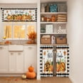 thumbnail image 2 of Mloabuc Fall Buffalo Plaid Kitchen Window Curtains and Valances Set 36 Inch, Hello Pumpkins Leaves Farmhouse Short Tier Curtain for Cafe Living Room Bathroom, Autumn 3 Pieces Set Kitchen Decor, 2 of 6