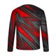 thumbnail image 4 of Blusas y camisas de manga larga con cuello redondo para hombre, blusa informal de manga larga con cuello redondo y estampado de rayas, blusa de poliéster para hombre, 4 of 5