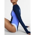 thumbnail image 4 of Ozark Trail Women's and Women's Plus Size Swim Rash Guard with Long Sleeves, Size XS-3X, 4 of 5