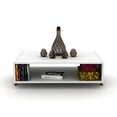 thumbnail image 2 of Homedora Wood Base With Wood Legs Colorful Coffee table White, 2 of 5