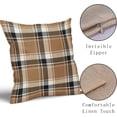 thumbnail image 4 of Buffalo Brown Plaid Pillow Covers 16x16 Inch  Cases Set of 2, 4 of 6