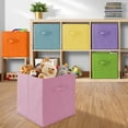 thumbnail image 5 of Casafield Set of 12 Fabric Storage Cube Bins, Multicolor - 13" Collapsible Foldable Cloth Baskets for Shelves and Cubby Organizers, 5 of 7