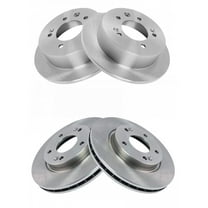 TRQ Front & Rear Brake Rotors Set Fits Select 2007-2010 Hyundai Elantra