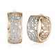 thumbnail image 1 of Pendientes de circonitas huecas con diseño de moda europea y americana, 1 of 4