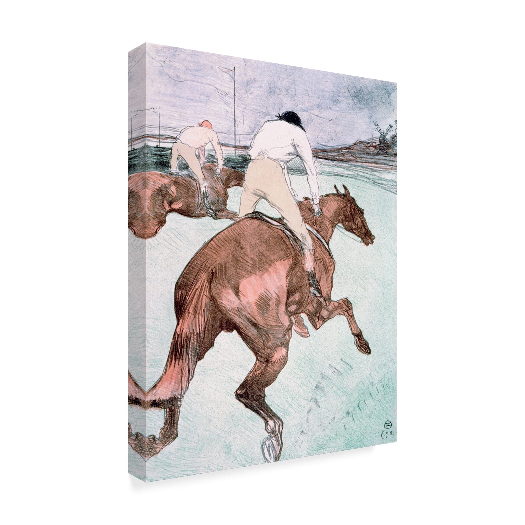 Trademark Fine Art 'The Jockey' Canvas Art by Henri De Toulouse Lautrec