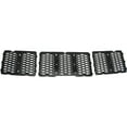 thumbnail image 2 of For 14-16 Grand Cherokee 3-Piece Set Front Grill Grille Assembly Black Honeycomb, 2 of 5