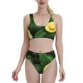 thumbnail image 2 of Picia Fresh Avocados Women's High Waisted Bikini Scoop Neck Swimsuit Two Pieces Bathing Suit-XX-Large, 2 of 8