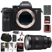 Sony α7R III Full-Frame Mirrorless Camera Body (ILCE-7RM3/B) – 42.4 MP BSI Sensor, 4K HDR Video | Sony FE 24-70mm Lens, 64GB Card, NP-FZ-100 Battery, Photo Software, Case, External Charger, and More