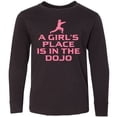 thumbnail image 3 of Inktastic Girls Cute Karate Martial Arts Long Sleeve Youth T-Shirt, 3 of 5