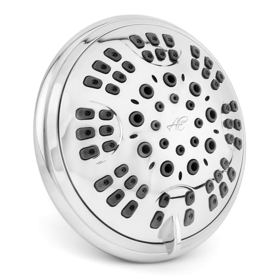 Aqua Elegante 6 Function Luxury Shower Head for High Pressure Showers - 2.5 GPM - Polished Chrome