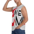 thumbnail image 3 of Pofeuu Gnome Home With A Cute Gnome Print Men's Muscle T-Shirt, Sleeveless, Muscle Tank, Classic Muscle Tee Top For Men Casual Sleeveless Muscle T-Shirt Trendy Clothes-X-Large, 3 of 7
