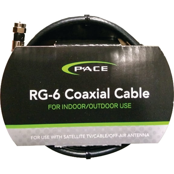 Pace 135-100 RG-6 Indoor Outdoor 100' RV Satellite TV Coaxial Cable