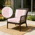 thumbnail image 2 of Outdoor Patio Cushion Covers 4 Pack Pink Striped Patio Chair Cushion Covers with Ties and Zipper Classic Farmhouse Stripes Waterproof Outdoor Seat Cushion Covers for Patio Furniture 24"x24", 2 of 9