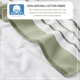 thumbnail image 3 of Luxurious Soft Cotton Decorative 2 Pack Bath Sheet Set, Desert Sage Green / Moss Green., 3 of 6