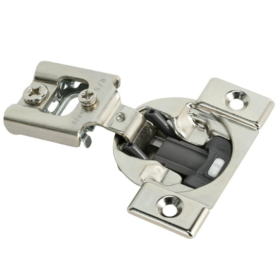 Pack 2 105 Degree Compact 38N Series Blumotion 5/8" Overlay Screw-On Self-Closing Cabinet Hinge