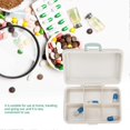 thumbnail image 4 of 3pcs 6‑Grid Pills Organizer Portable Suitcase Shape Medicine Case Travel Medicine Storage HolderLight Blue, 4 of 5