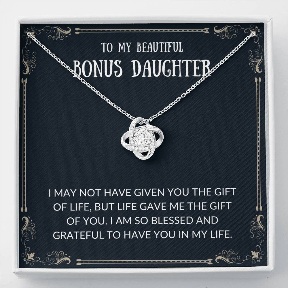 Muse Infinite Personalized Bonus Daughter Jewelry Gifts for Bonus Daughter Gifts for Step Daughter Necklace for Daughter in Law Necklace Gifts Personalized Gifts