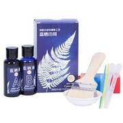 Qonioi Cyanotype Kit, Sun Printing Photography Kit, Blueprint Art Kit, Create Sun Prints Without a Camera for Paper Fabric Plants Flowers