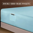 thumbnail image 4 of Elegant Comfort 1500 Series Bed Sheets All Around Elastic 18 - 24 Inches Deep Fitted Sheet - Extra Deep Pocket Sheets - California King Bronze, 4 of 5