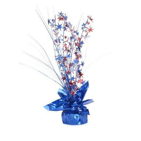 Place This Patriotic Tinsel Table Decoration On Your Buffet The Red