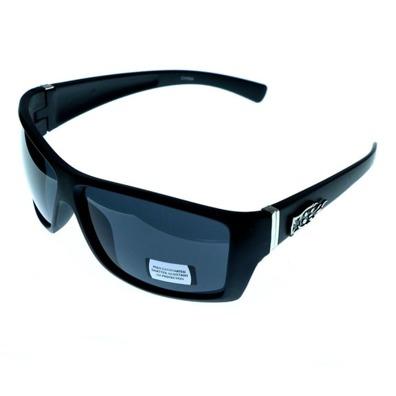 Mi Amore UV protection Shatter Resistant Poly carbonate Sport-Sunglasses Black Frame & Gray Lens